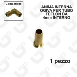 Anima interna ogiva per tubo teflon 6x4mm - 1 Pezzo